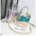 Shoulder Bag Safe See-through PVC Tote Shopping Bag